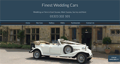 Desktop Screenshot of finestweddingcars.co.uk