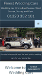 Mobile Screenshot of finestweddingcars.co.uk